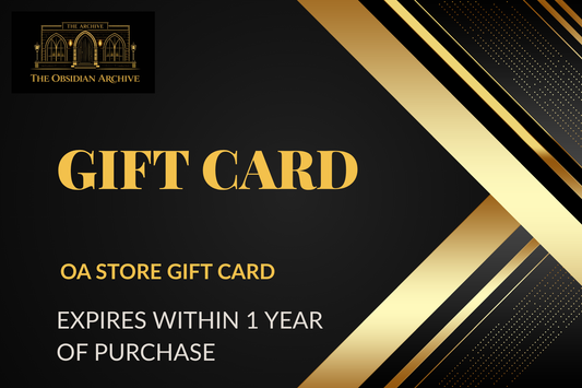 The Obsidian Archive Store Gift Card