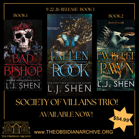 Society of Villains Trio; Fallen Rook/Twisted Pawn/Bad Bishop by LJ Shen