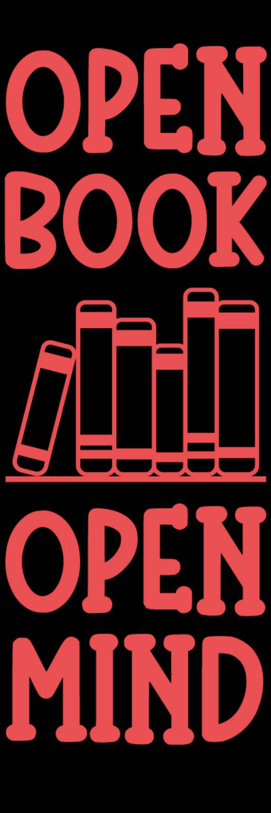 Open Book - Open Mind Bookmark