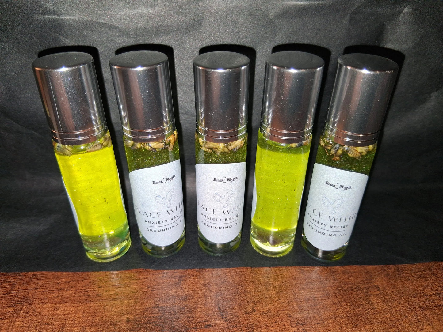 Peace Within Grounding & Calming Oil: Ritually Infused, Crystal and Herb infused ritual oil